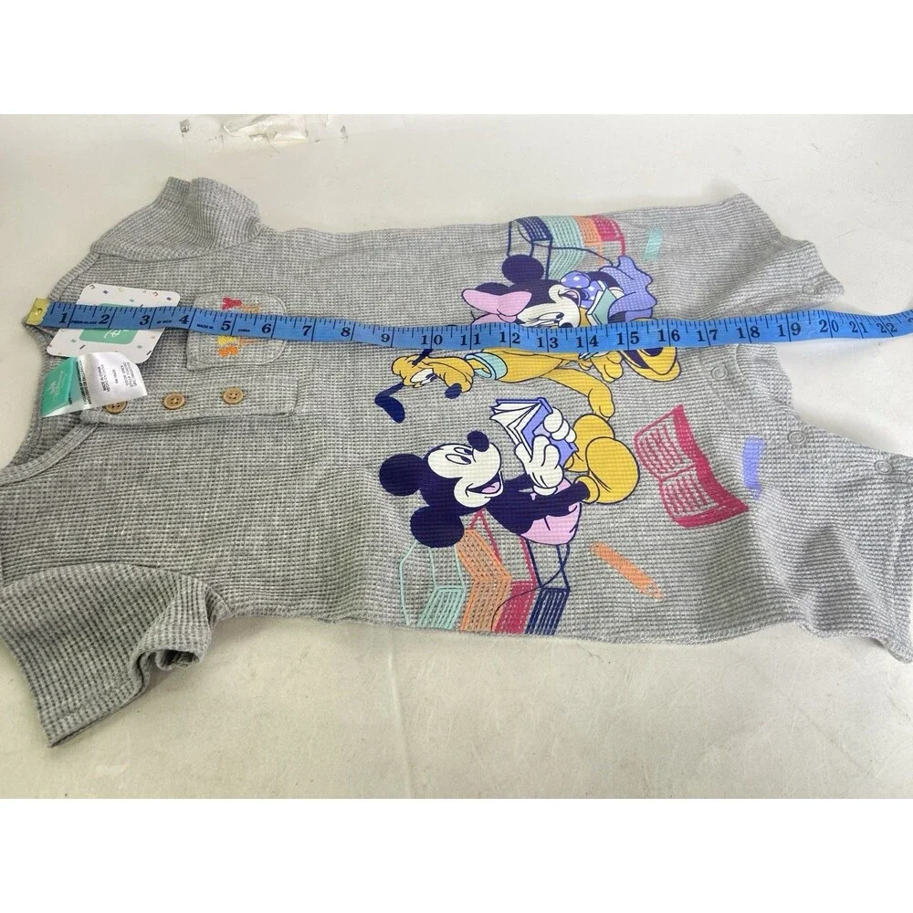 Disney Baby Mickey Mouse and Friends One Piece Waffle Knit Romper 24 Months